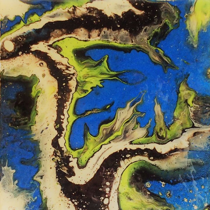 Peinture intitulée "Mangrove" par Earthurart, Œuvre d'art originale, Acrylique