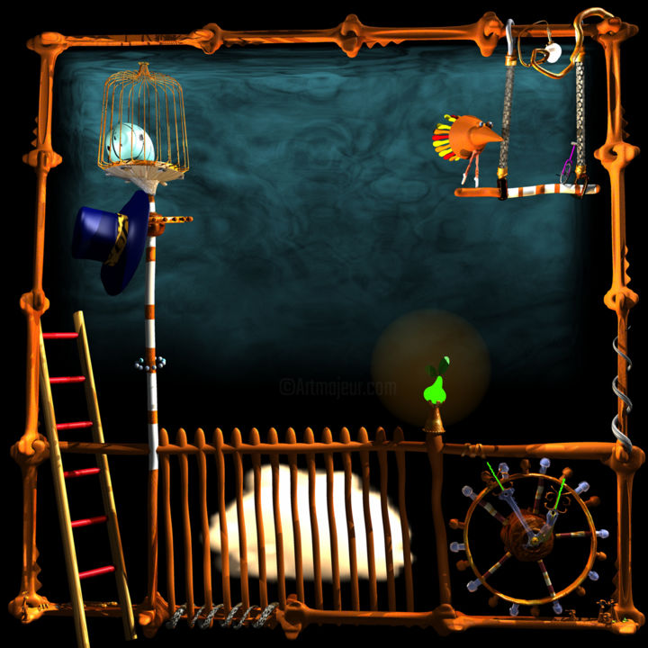 Digital Arts titled "restricted-heights.…" by Fred Braat, Original Art,