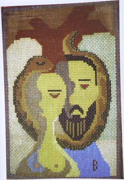 Sculpture titled "Adam and Eva in Par…" by Eve B'Ay, Original Art,