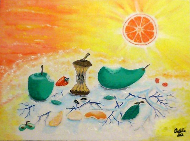 Painting titled "Harmonie" by Belattar, Original Artwork, Acrylic