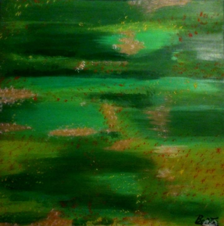 Painting titled "dance of the fields" by Belattar, Original Artwork, Acrylic