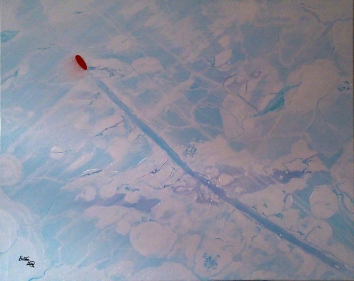 Peinture intitulée "Arktis" par Belattar, Œuvre d'art originale, Acrylique