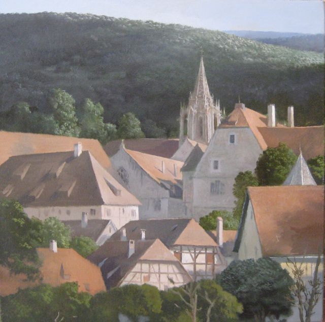 Painting titled "Bebenhausen" by Eb, Original Artwork
