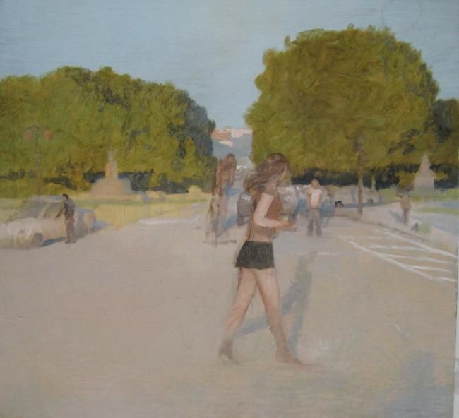 Peinture intitulée "Parc Mont-Royal" par Eb, Œuvre d'art originale