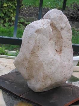 ROSE BAISER - Sculpture, 20x32x28 cm ©2001 by Bernard Lougarre -