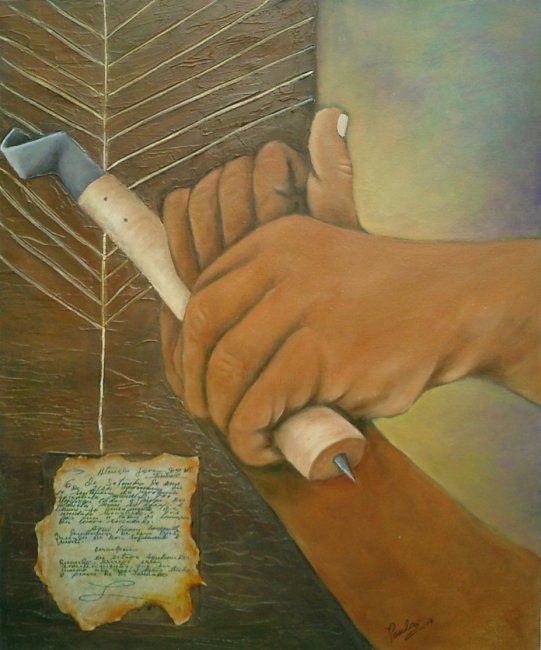 Painting titled "sonho esculpido" by Paula, Original Artwork
