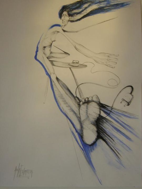 Drawing titled "voicot a la libertad" by Paula Echarren, Original Artwork
