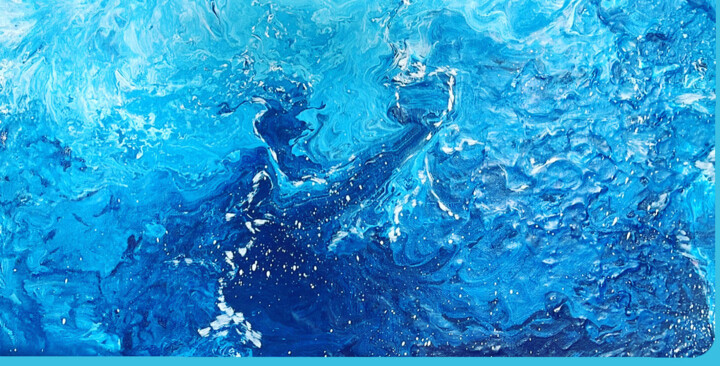 Pintura titulada "Sea" por Eda Kızmaz, Obra de arte original, Acrílico