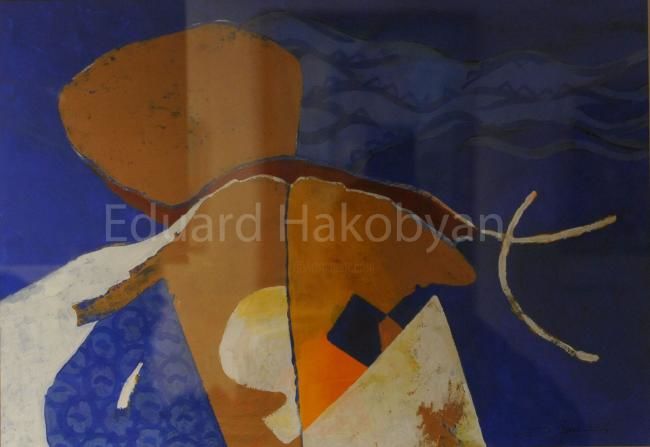Painting titled "Wind" by Eduard Hakobyan, Original Artwork