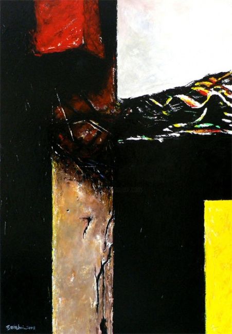 Painting titled "Dark Secrets" by Eddie Lim, Original Artwork