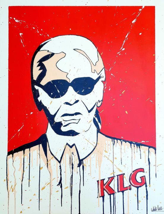 Painting titled "KlG" by Whitelove, Original Artwork, Acrylic