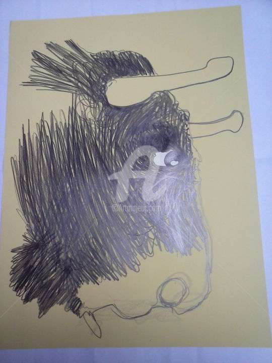 Dibujo titulada "toro.jpg" por Eddy Sequera, Obra de arte original