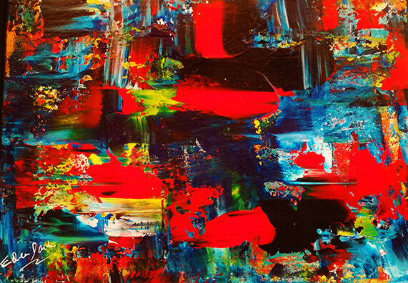 Peinture intitulée "Série Montaigne Qu…" par Eden Dark, Œuvre d'art originale, Huile