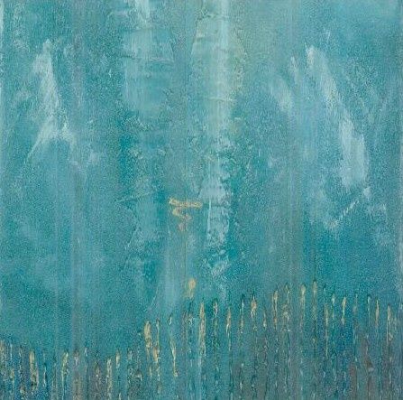 Painting titled "Blue Laguna Bai" by Artzy, Original Artwork, Oil