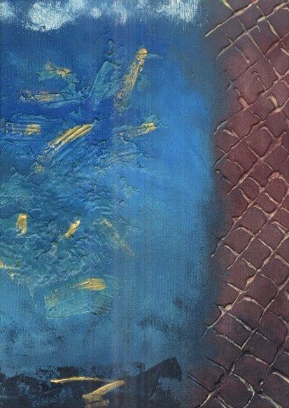 Pintura intitulada "Lazuli Fiction" por Artzy, Obras de arte originais, Óleo