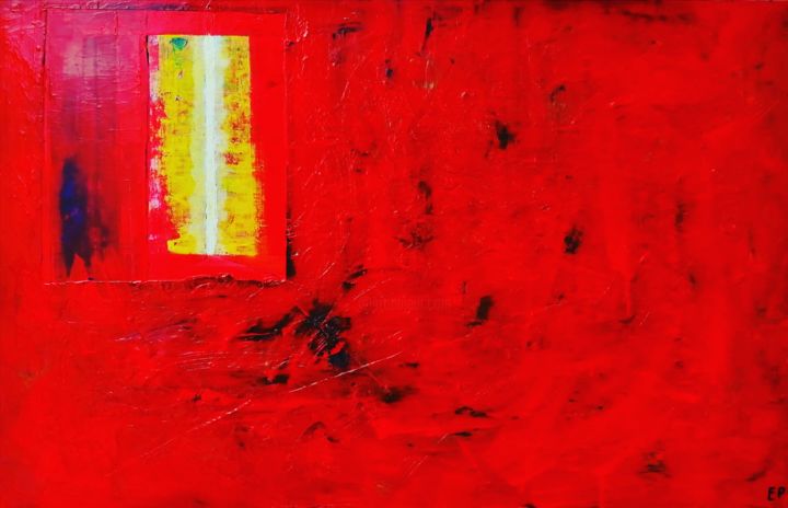 Pintura titulada "La Sombra" por Edilson Da Silva Plá, Obra de arte original, Acrílico