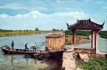 Painting titled "china" by Edilson Gonçalves, Original Artwork