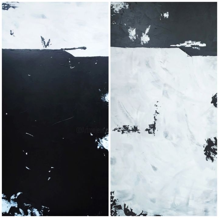 Black & White Abstract Painting 2 Painting by Edit Voros Art Black & White Abstract Painting 2 Painting by Edit Voros Art