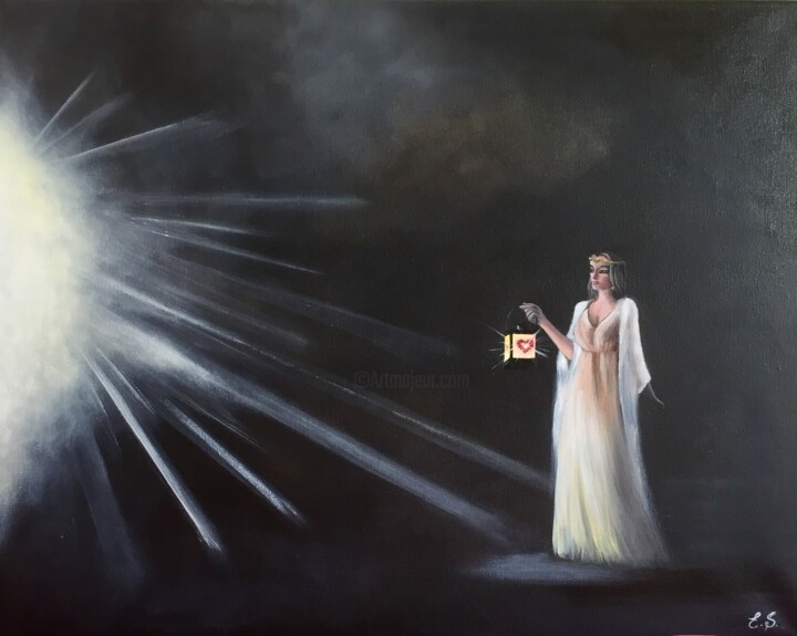 Peinture intitulée "Towards the Light" par Edita Sarukhanyan, Œuvre d'art originale, Acrylique