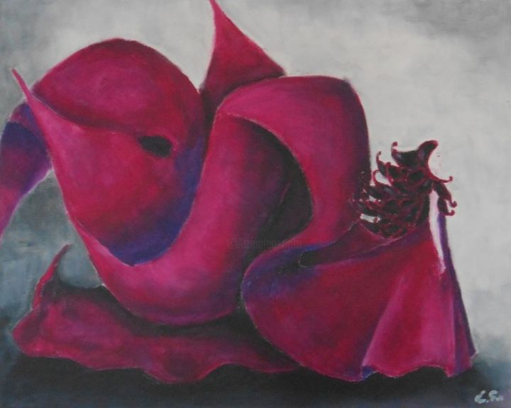Painting titled "Grace" by Edita Golcaite, Original Art, Oil