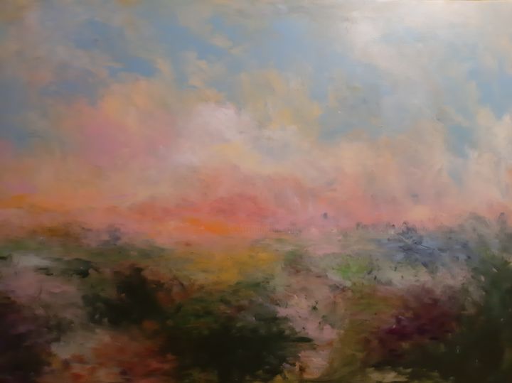 Painting titled "ONLY TIME" by Edith Stütz, Original Art, Acrylic