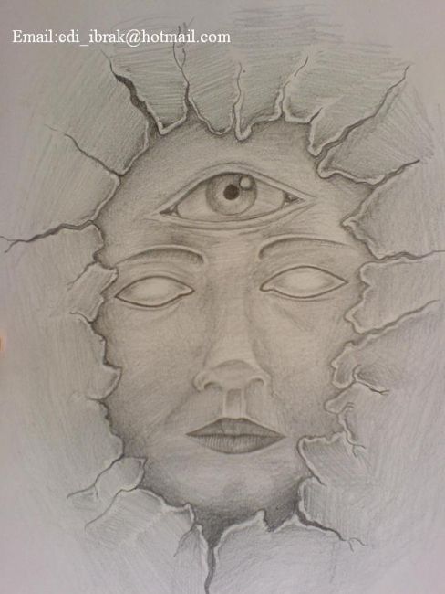 「third eye」というタイトルの絵画 Eddyによって, オリジナルのアートワーク