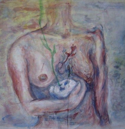 Painting titled "ejercicio para Círc…" by Edna Cantoral Acosta, Original Artwork