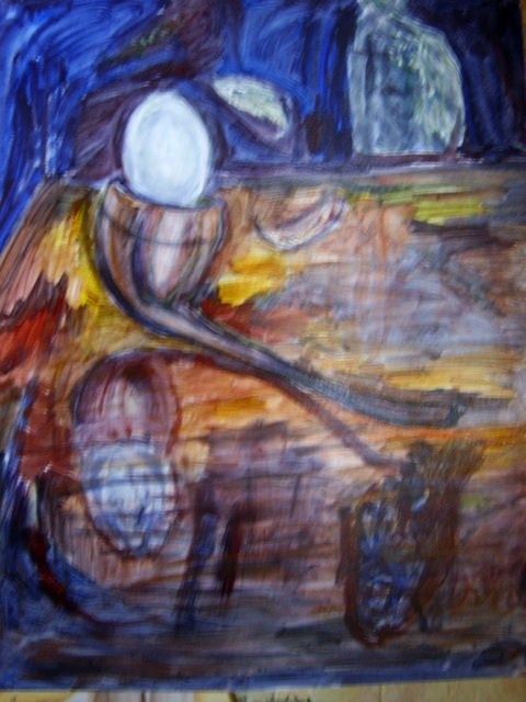 Painting titled "Futuro" by Edna Cantoral Acosta, Original Artwork