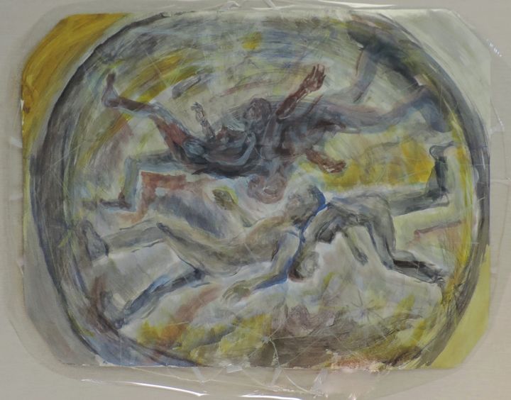 Pintura titulada "Camino esfera" por Edna Cantoral Acosta, Obra de arte original