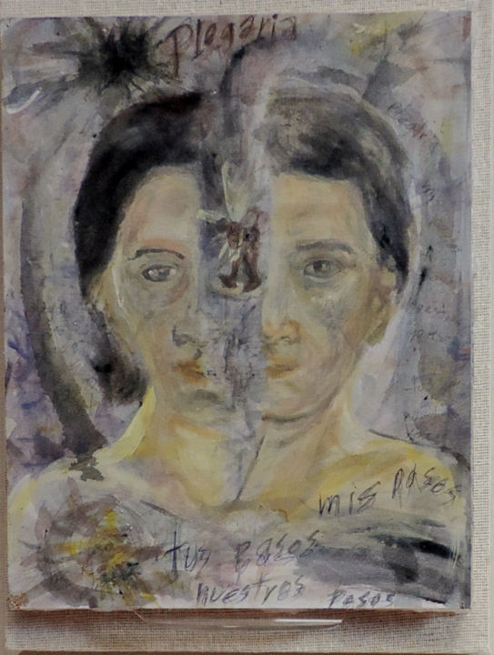 Pintura titulada "Plegaria" por Edna Cantoral Acosta, Obra de arte original, Acrílico