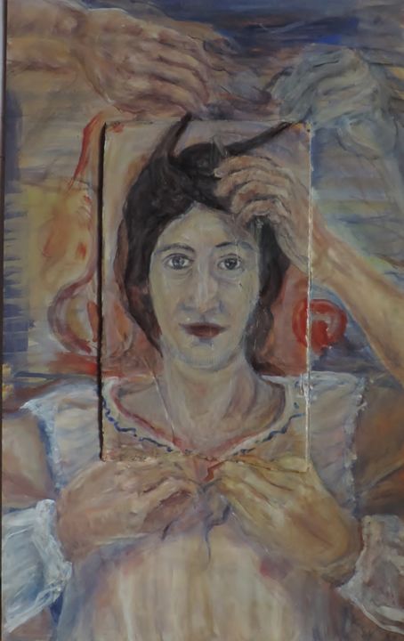 Pintura intitulada "Herencias" por Edna Cantoral Acosta, Obras de arte originais