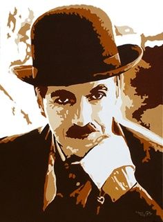 Painting titled "CHARLOT" by Edouard Aguilo, Original Artwork