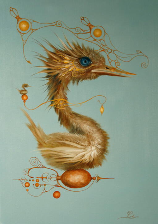 Peinture intitulée "StarLiner" par Ed Schaap, Œuvre d'art originale, Huile