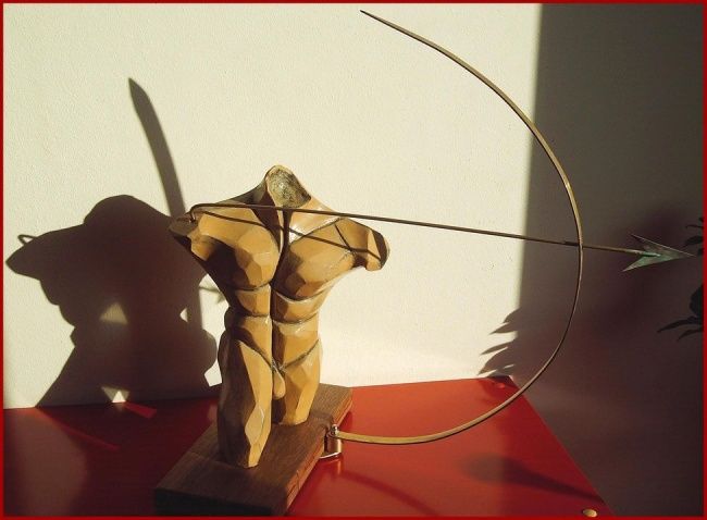 Sculptuur getiteld "El Arquero despiada…" door Edsel Selberie (E-Art Explosion.), Origineel Kunstwerk, Anders