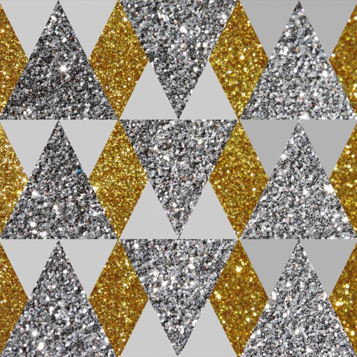 Digital Arts titled "Triangulos 02" by Edson Ribeiro De Lima, Original Art, Collages