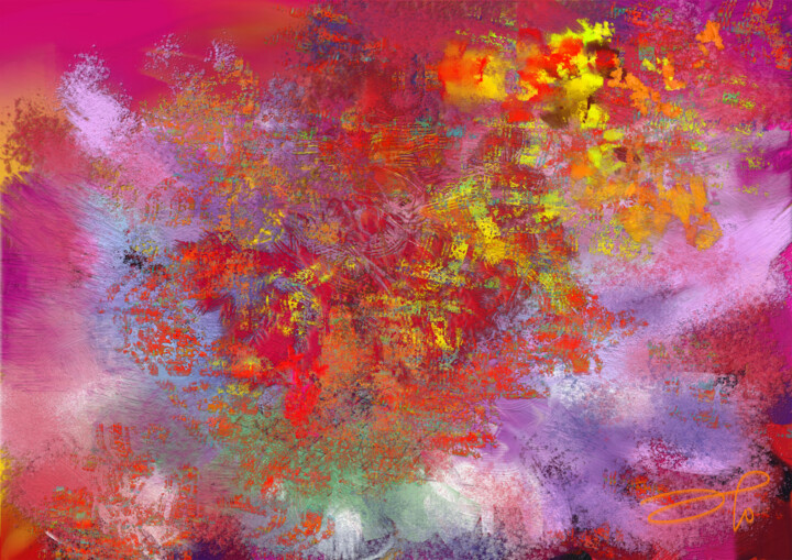 Цифровое искусство под названием "Сон о весне1." - Эдуард Попков, Подлинное произведение искусства, Цифровая живопись