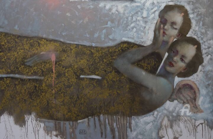 Malarstwo zatytułowany „My Angel” autorstwa Eduard Zentsik, Oryginalna praca, Olej