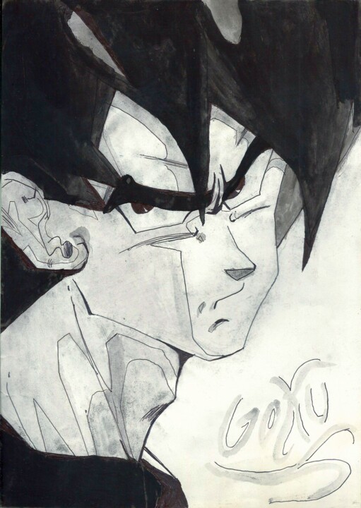 Dragon Ball Z Tribute Hommage 1990 Saiya, Desenho por Eduardo Bustos  Segovia