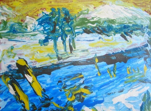 Painting titled "delta del nilo" by Eduardo Meneses Claros, Original Artwork