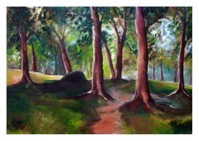 Painting titled "Bosque Russo ( Sale…" by Eduardo Ribeiro Costa Edu Rico, Original Artwork