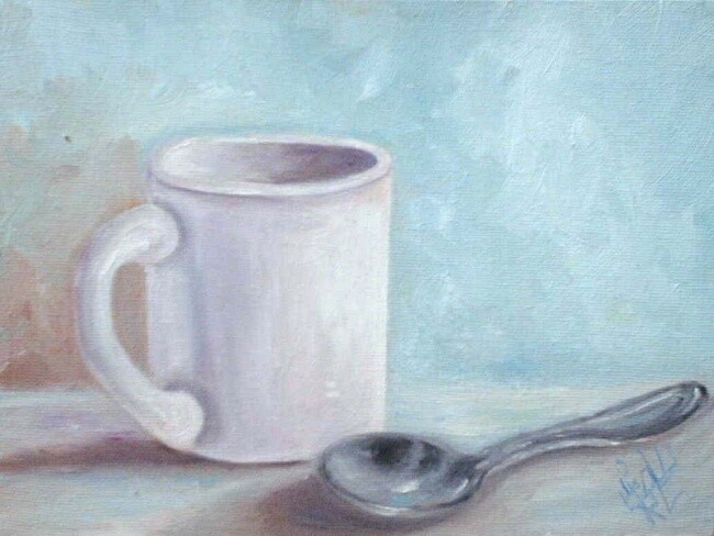 Painting titled "Caneca" by Eduardo Ribeiro Costa Edu Rico, Original Artwork