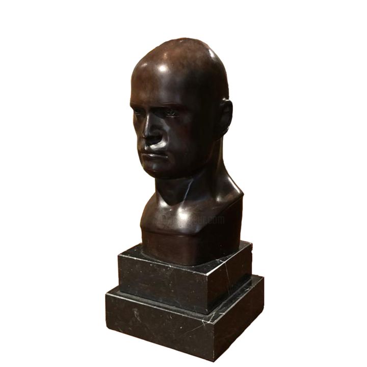 Sculpture intitulée "Benutto Mussolini" par Eduardo Rossi, Œuvre d'art originale, Bronze
