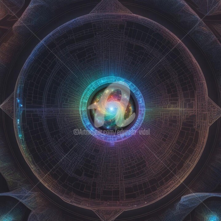 Digital Arts titled "god particle" by Eduardo Vidal, Original Artwork, Digital Painting