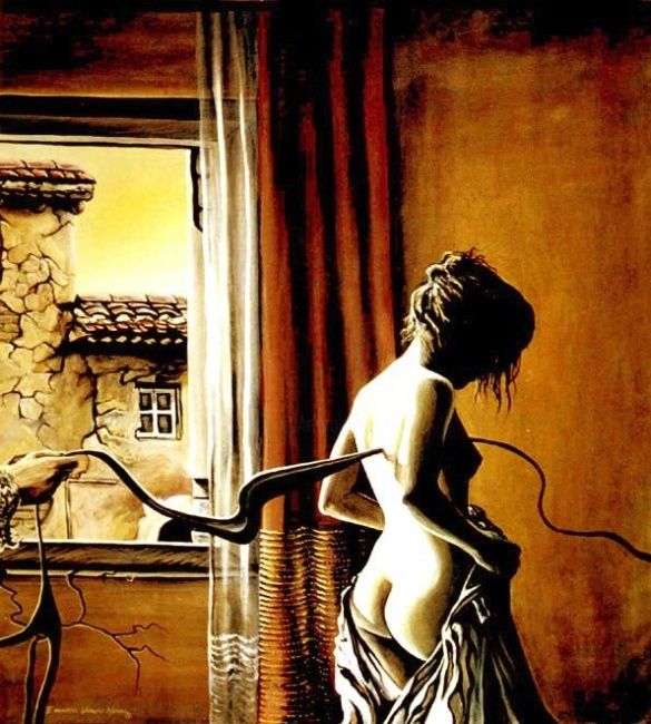 Pintura titulada "LA PASION" por Eduardo Urbano Merino, Obra de arte original, Oleo