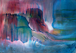 Painting titled "ghostriver 2" by Eric Walton 9 / Edub9, Original Artwork