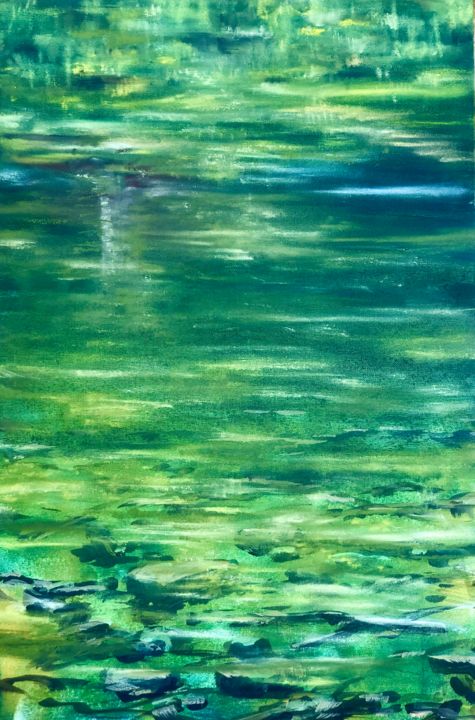 Pintura titulada "Spiegelung" por Daniel Rohrbach, Obra de arte original, Pastel