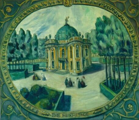 Painting titled "The Hermitage." by Edward Tabachnik, Original Artwork, Oil