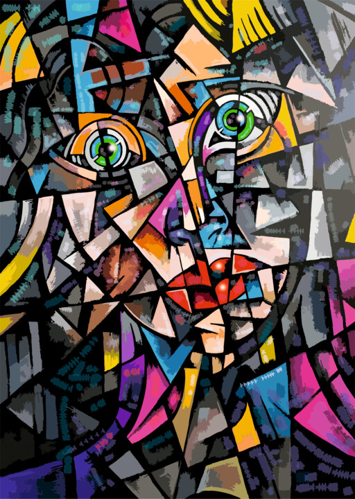 Digitale Kunst getiteld "emotions" door Edward Yov, Origineel Kunstwerk, Digitaal Schilderwerk