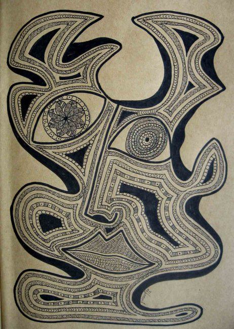 Zeichnungen mit dem Titel "Trombinette" von Edwige Giraud, Original-Kunstwerk, Andere