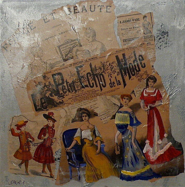 Peinture intitulée "CAUSERIE N°13" par Edwige Leprin, Œuvre d'art originale, Huile